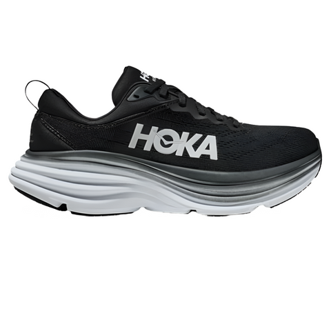 Gray Hoka Women's Bondi 8 Black / White