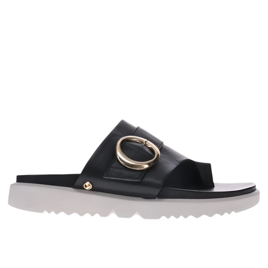Gray Revere Women's Biscay Toe Post Slide Sandal