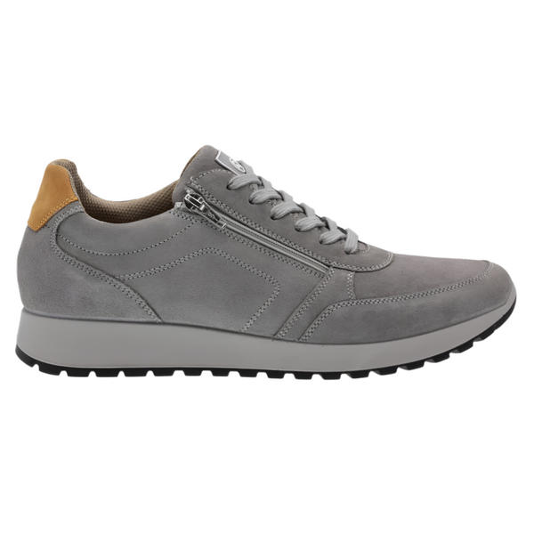 Dim Gray Ara Men's Murray Zip Sneaker in Grey