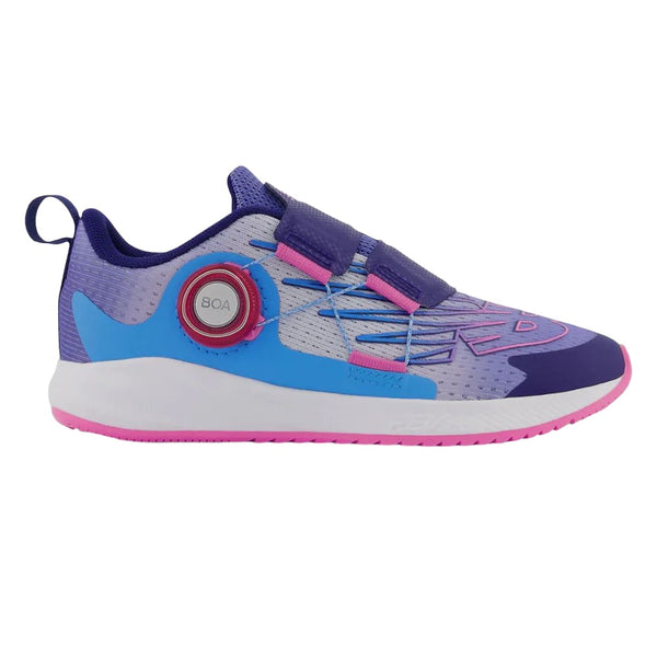 Dark Gray New Balance Little Girls FuelCore Reveal v3 BOA Vibrant Violet