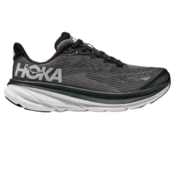 Dark Slate Gray Hoka Grade School Boys Clifton 9 Black / White