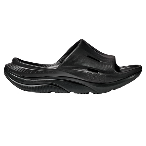 Dark Slate Gray Hoka Youth Kids Ora Recovery Slide 3 Black / Black