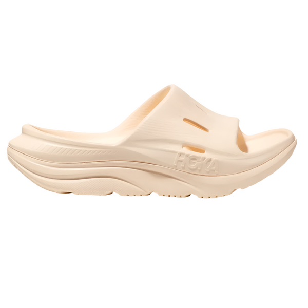 Wheat Hoka Youth Kids Ora Recovery Slide 3 Vanilla