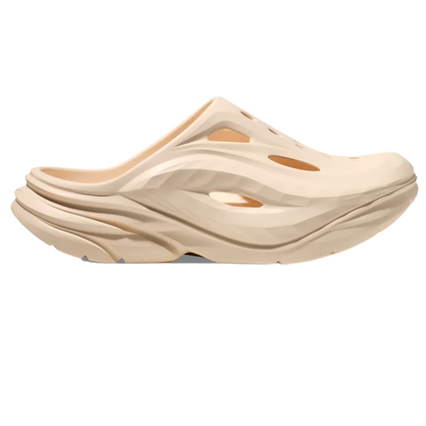 Wheat Hoka Unisex Ora Recovery Mule Vanilla / Vanilla