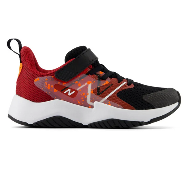 Black New Balance Toddler Boys Rave Run v2 Bungee Lace Black / Red