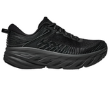 Dark Slate Gray Hoka Men's Bondi 7 Black / Black Wide