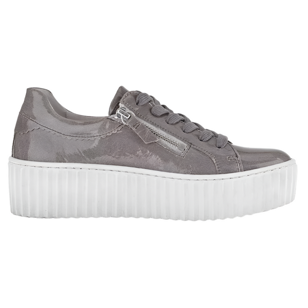 Light Gray Gabor Women's Dolly Shoe Patent Leather Grey