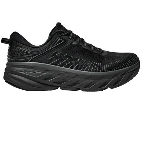 Dark Slate Gray Hoka Women's Bondi 7 Black / Black Wide