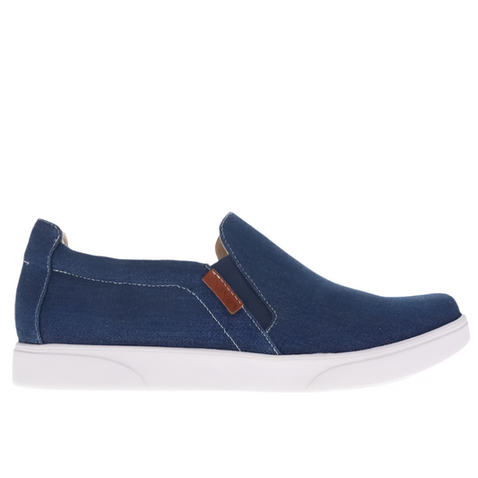 Dark Slate Gray Revere Women's Attica Canvas Slip On Sneaker Ocean