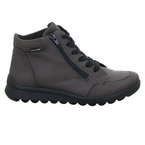 Dark Slate Gray Ara Thistle Zip Boot Street Hydro-Microsuede