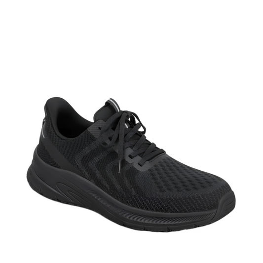 Dark Slate Gray Orthofeet Men's Tilos Hands-Free Sneaker Black / Black