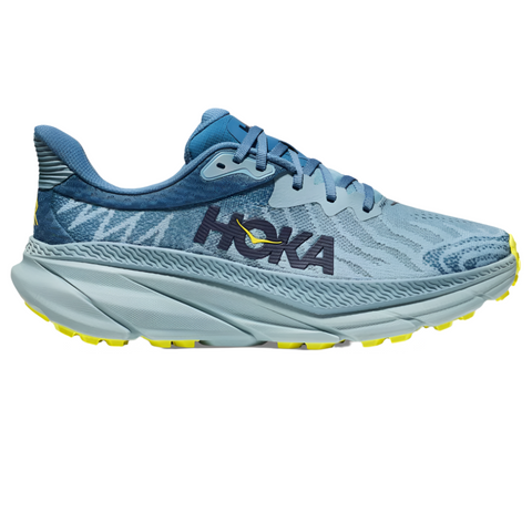 Dark Gray Hoka Men's Challenger 7 Stone Blue / Evening Primrose