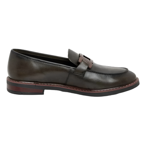 Dark Slate Gray Ara Women's Katsura Loafer Olive Calf Leather