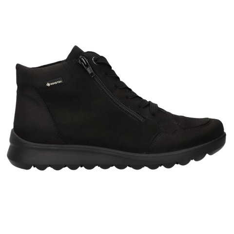 Black Ara Women's Thistle GoreTex Waterproof Boot Black Hydro-Microsuede