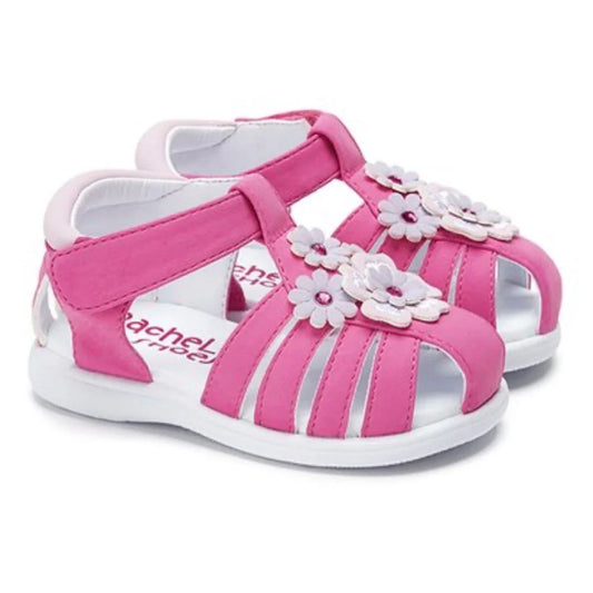 Valencia Imports (Rachel Shoes) Toddler Girls Mimi w/ Velcro Strap Fuchsia Nubuck