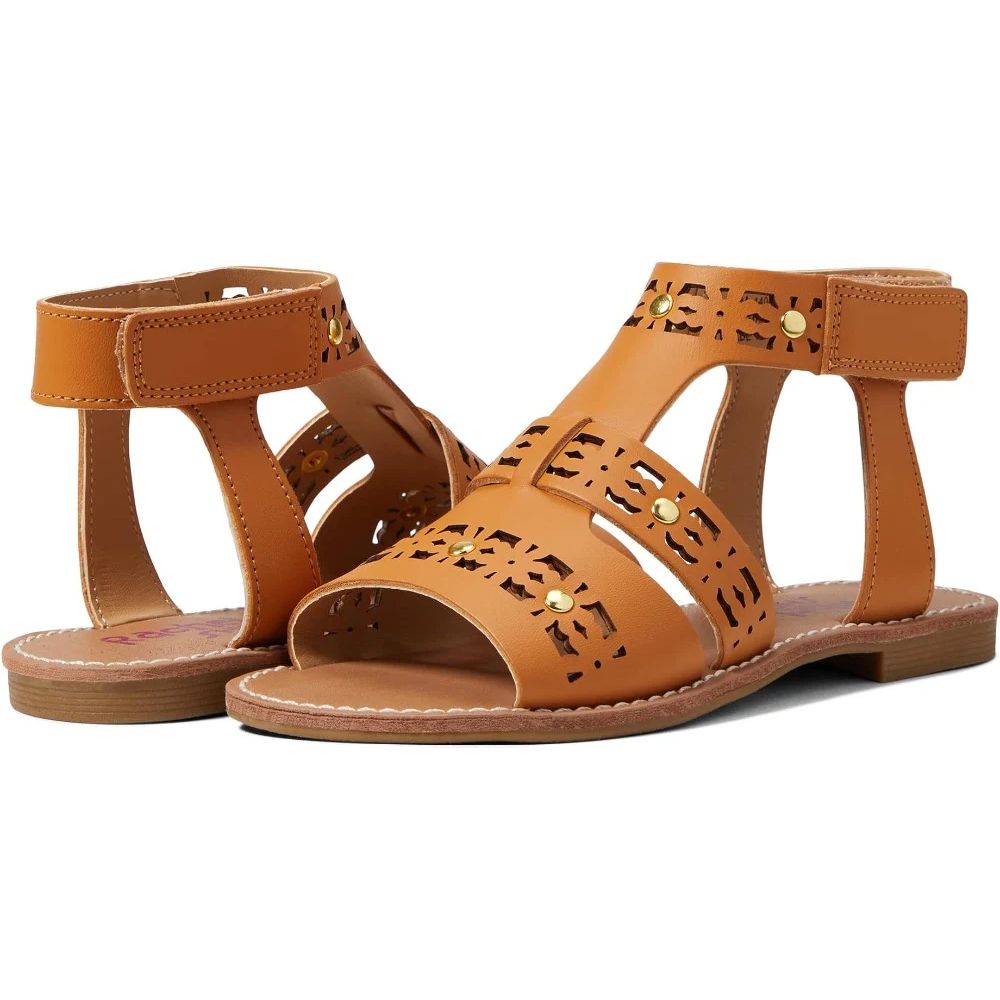 Valencia Imports (Rachel Shoes) Little Girls Prue Gladiator Sandal Velcro Tan