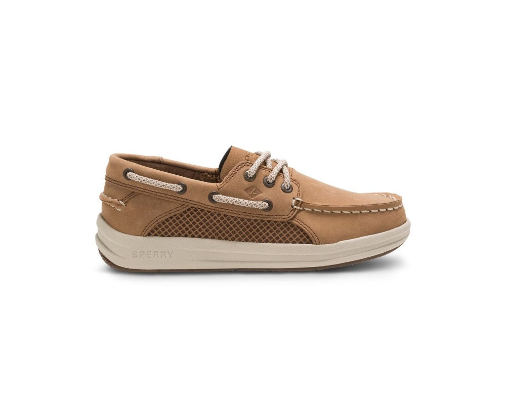 Rosy Brown Sperry Big Boys Gamefish Boat Shoes Dark Tan