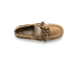 Dim Gray Sperry Big Girls Songfish Boat Shoes Linen / Oat