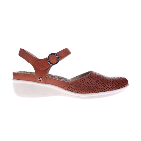 Sienna Revere Women's Calabria Orthotic Closed Toe Sandals Cognac