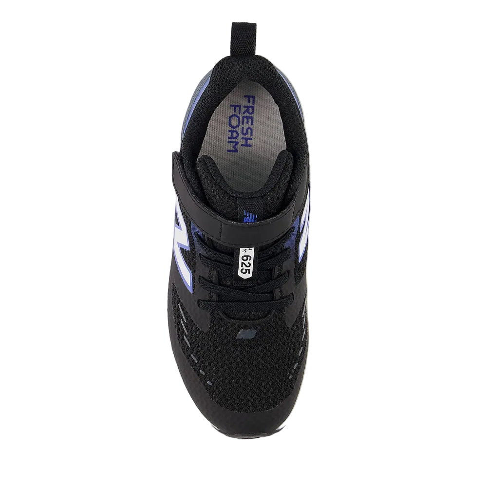 Black New Balance Boys 625 Hook & Loop Black