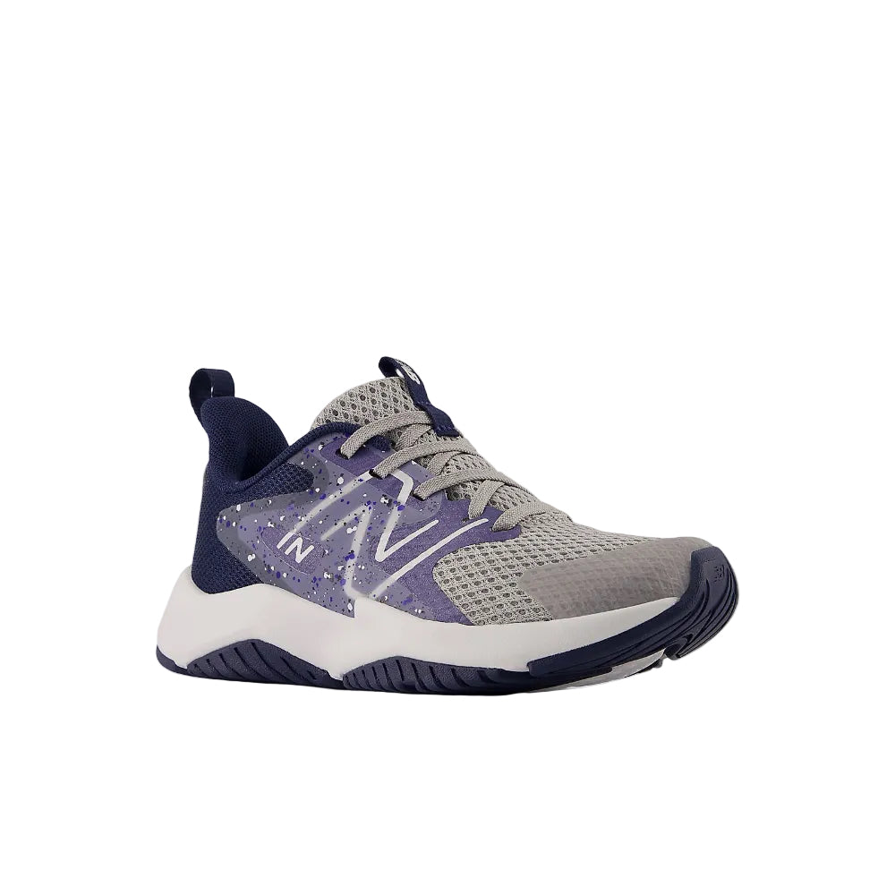White Smoke New Balance Boys Rave Run v2 Raincloud