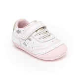 Stride Rite Infant Girls SM Adalyn Sneaker Velcro White / Silver