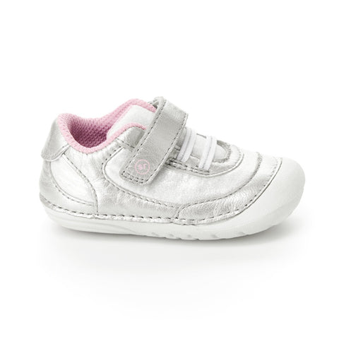 Light Gray Stride Rite Infant Girls SM Jazzy Velcro Sneaker Champagne