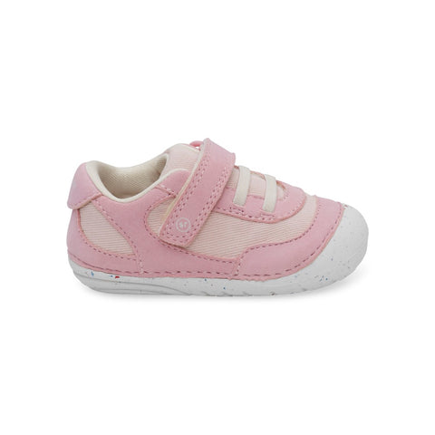 Gray Stride Rite Infant Girls SM Sprout Velcro Sneaker Pink