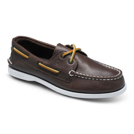 Sperry 大男孩 A/0 船鞋 深棕色