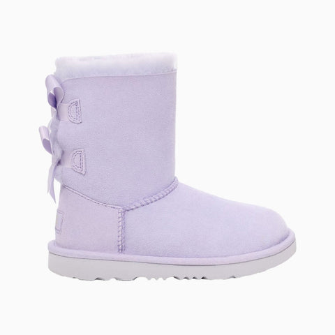 Ugg Little Girls Bailey Bow II Suede Boot Sage Blossom