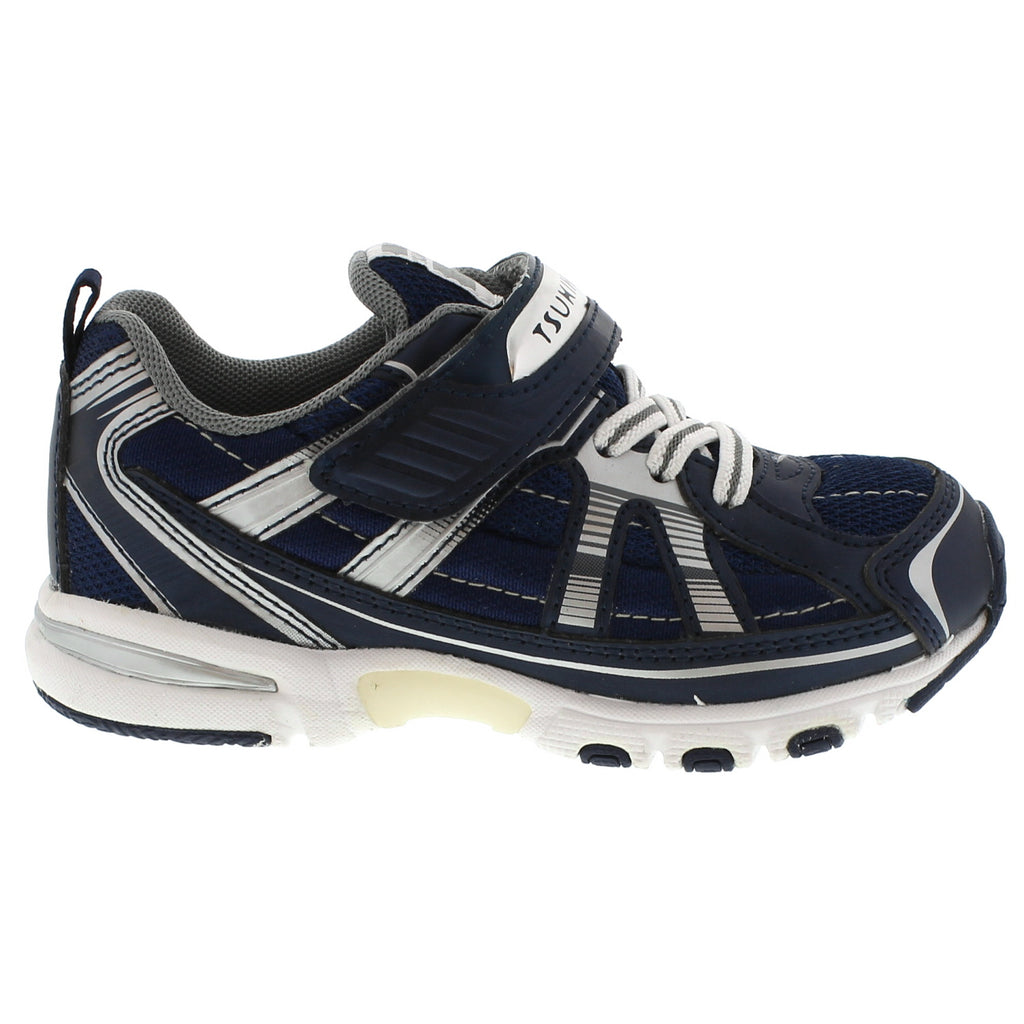 Light Gray Tsukihoshi Storm Toddler Navy/Silver