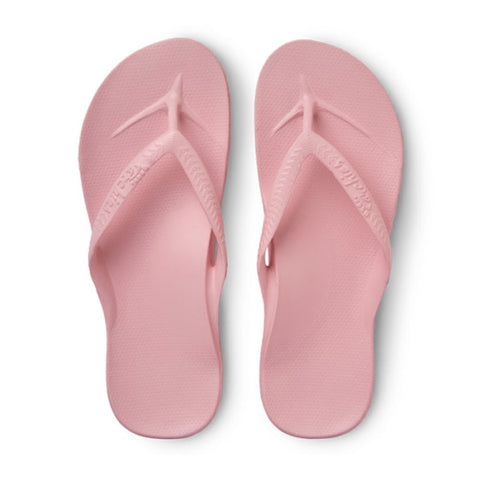 Tan Archies Arch Support Flip Flops Pink