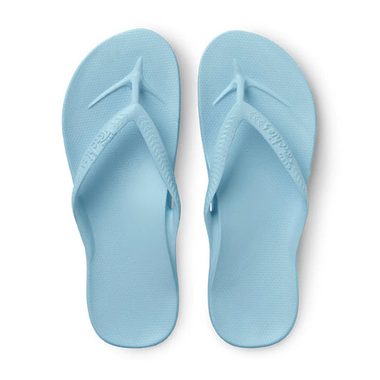 Light Steel Blue Archies Arch Support Flip Flops Sky Blue