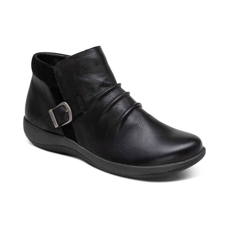 Dark Slate Gray Aetrex Women's Luna Ankle Boot Black