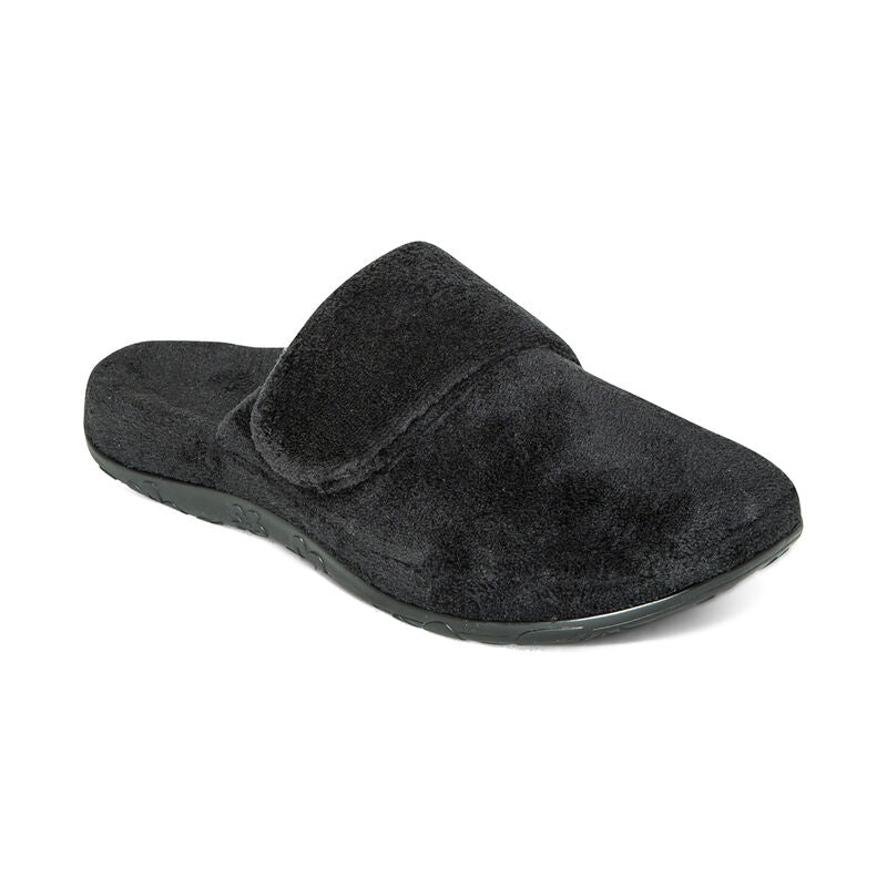 Dark Slate Gray Aetrex Women's Mandy Closed Toe Slipper Black
