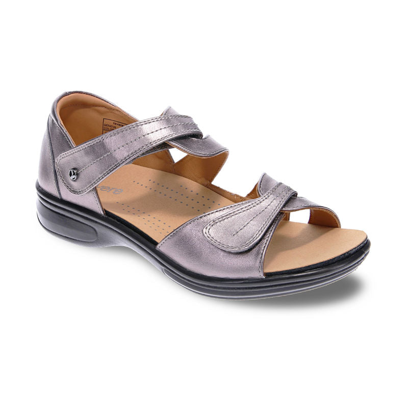 Rosy Brown Revere Women's Geneva Sandal Gunmetal