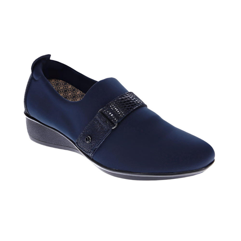 Dark Slate Gray Revere Women's Genoa Stretch Loafer Navy