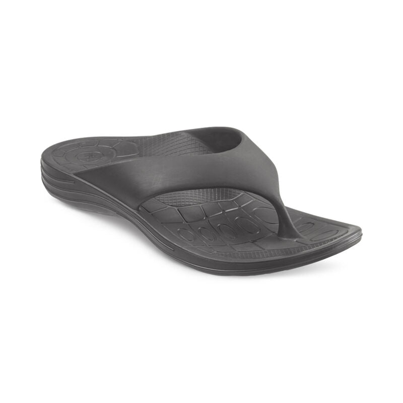 Dim Gray Aetrex Men's Maui Orthotic Flips