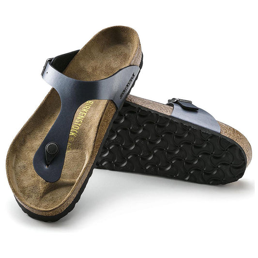 Dark Slate Gray Birkenstock Gizeh Onyx Birko-Flor